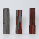 Vintage Pottery Mosaic Vases by W. Zimmermann for Ritter