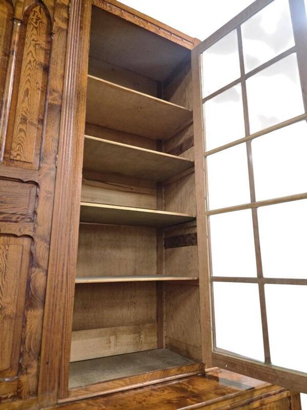 Vitrine industrielle vintage XL haute / armoire de laboratoire / armoire