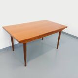 Vintage Scandinavian style dining table from the 50s and 60s in teak with extensions
