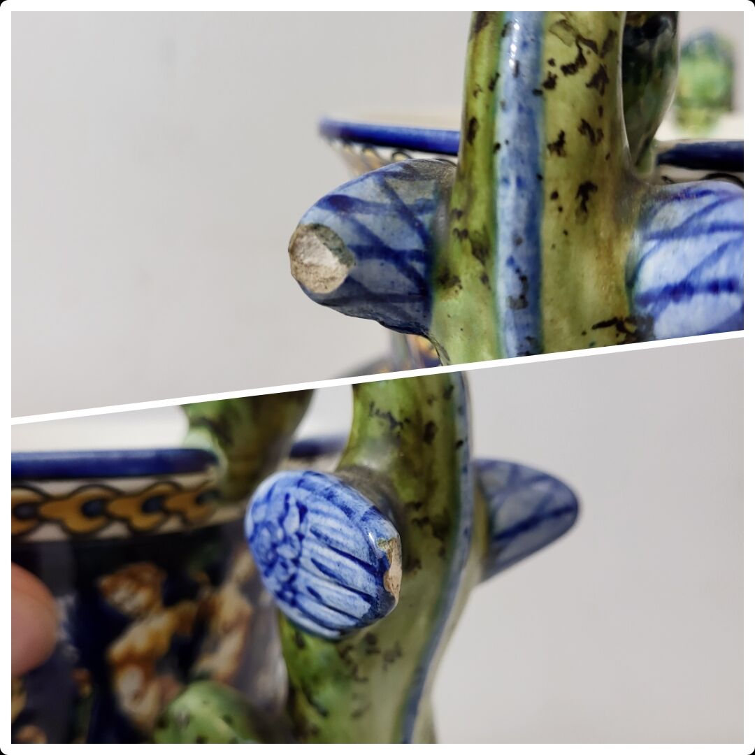 Medici shaped vase in gien earthenware