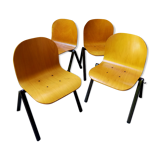Set of 4 galvanita chairs