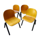 Set of 4 galvanita chairs