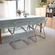 Lot 2 chaises métal chromé Gastone Rinaldi
