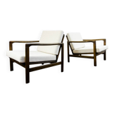 Mid Century Modern Armchairs By Zenon Bączyk, 1960's, Set Of 2