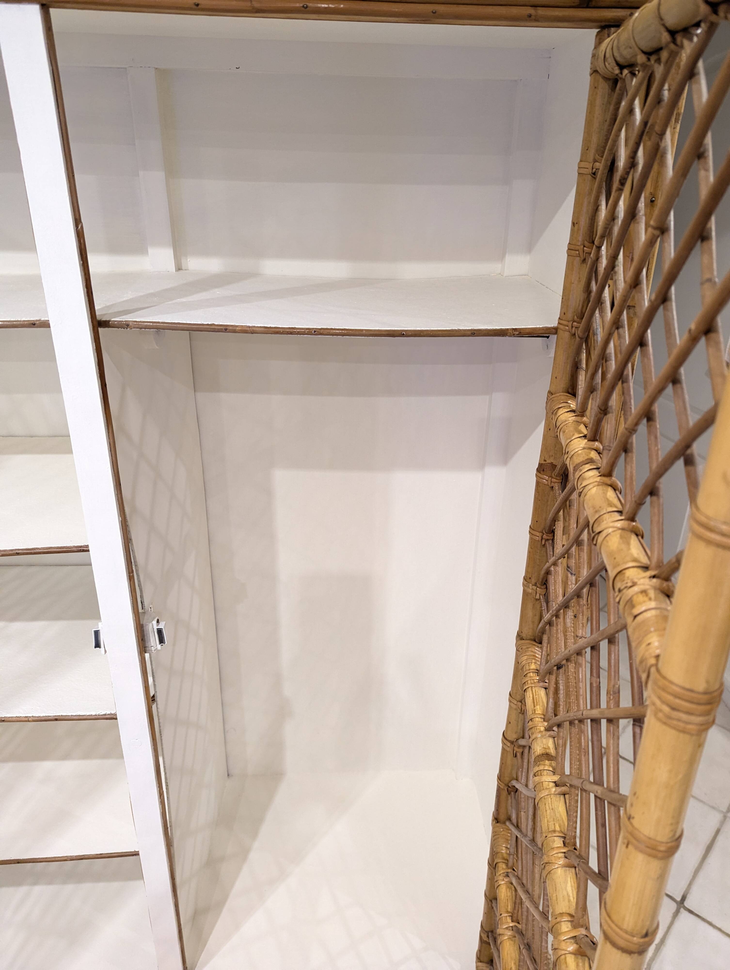 Rattan wardrobe