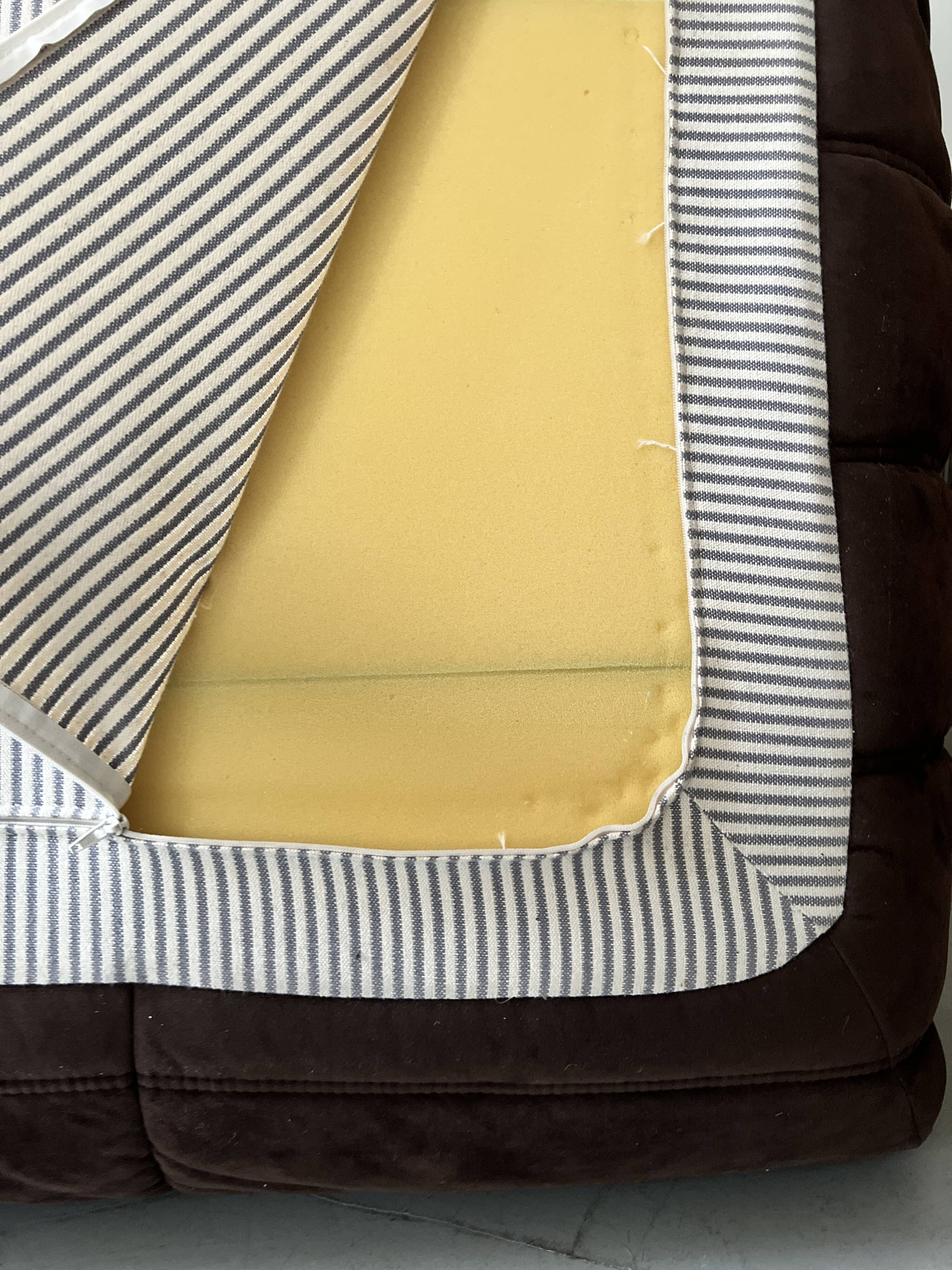 Togo 3-seater sofa in brown alcantara suede, Ligne Roset