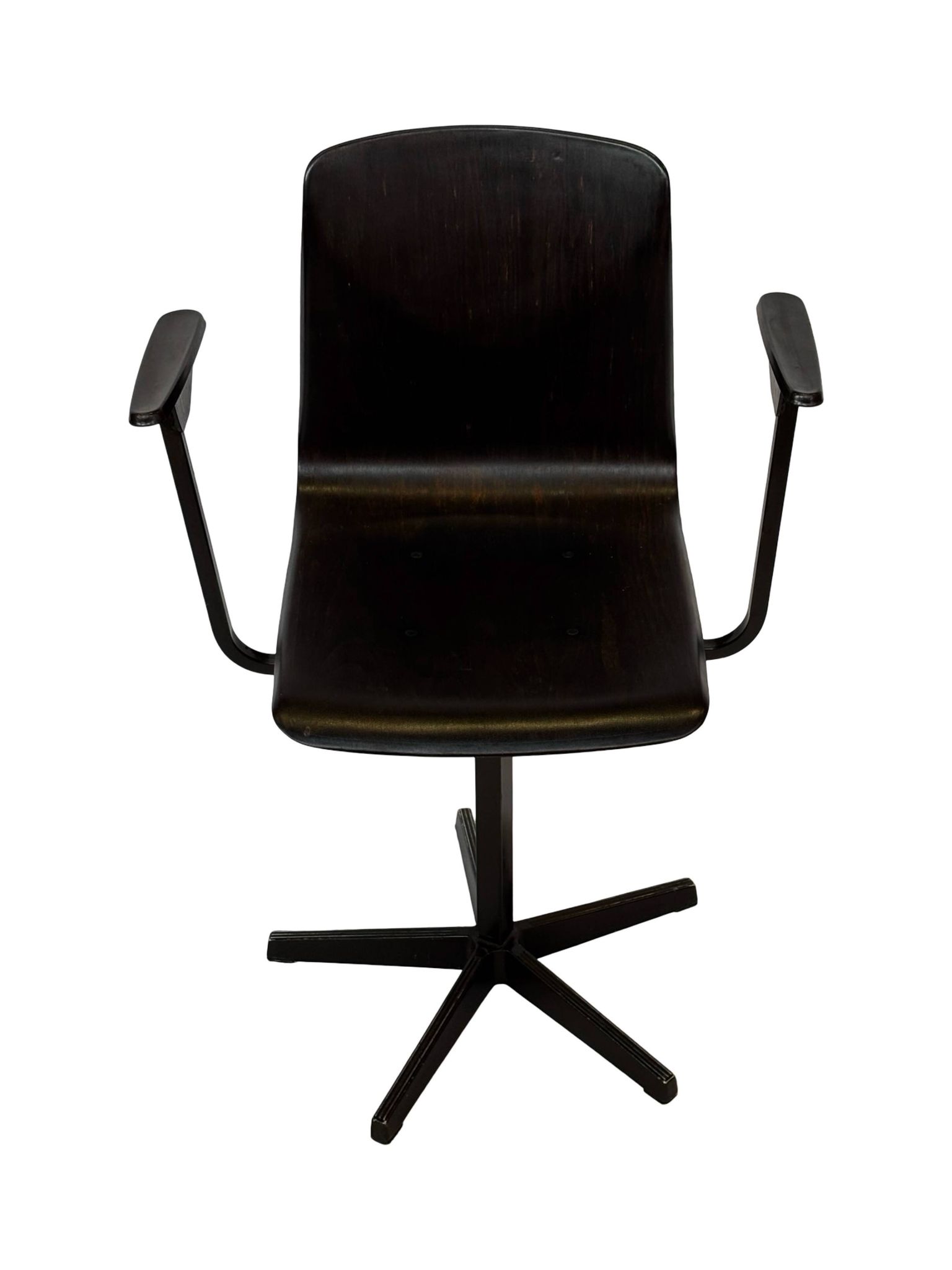 Vintage Galvanitas Pagholz school chair work with armrests dutch design