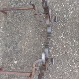Pair of fleur-de-lys pattern andiron
