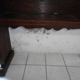 Rustic wooden shelf with three trays