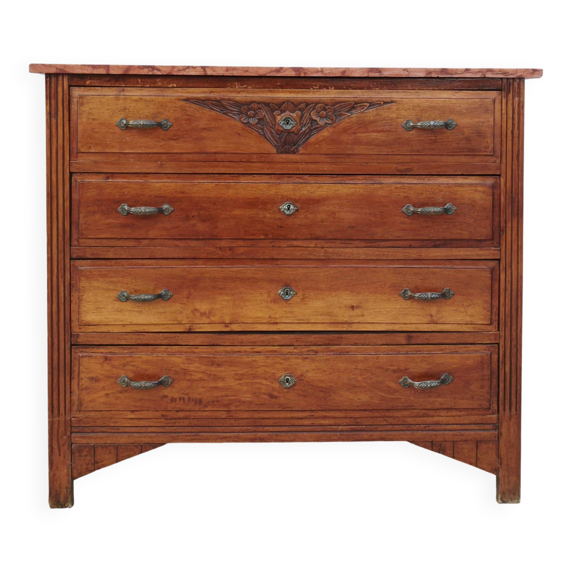 Art Deco walnut commode