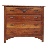 Art Deco walnut commode
