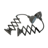 Set of Two Adjustable Industrial Wall Lamps, 1950's, Czechoslovakia