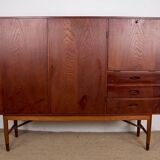 Danish Teak Highboard by Kurt Ostervig for Randers Mobelfabrik 1960.