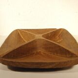 Exotic wood plate and bowl tray set