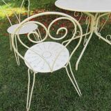 Wrought iron garden living room