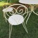 Wrought iron garden living room