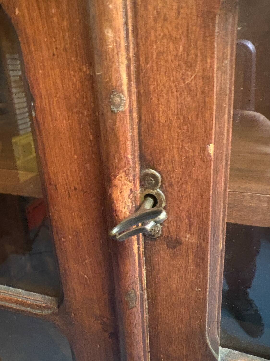 Antique glass dresser