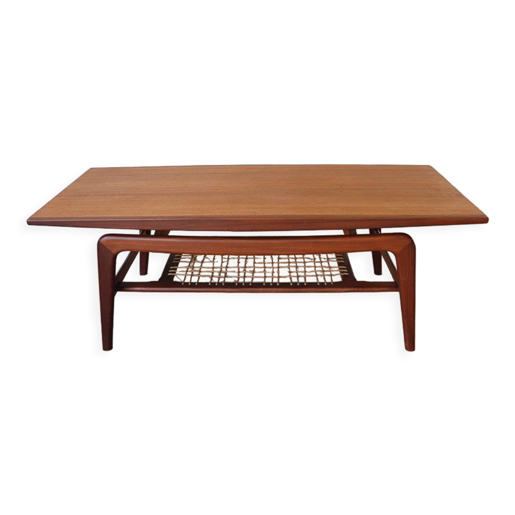 Scandinavian teak coffee table Samcom 1960 edition