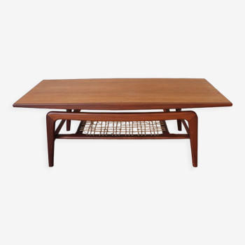 Scandinavian teak coffee table Samcom 1960 edition