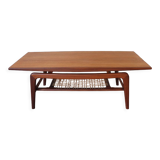 Scandinavian teak coffee table Samcom 1960 edition
