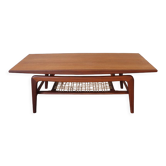 Scandinavian teak coffee table Samcom 1960 edition