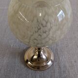 Lampe de chevet en verre de Clichy