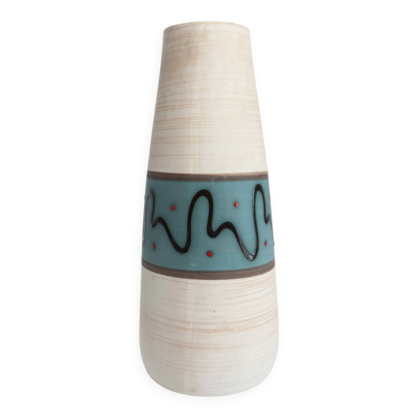 Grand vase West germany 1950 34cm en céramique — Beyit