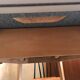 Vintage table 1960's wood and formica with extensions and wooden legs