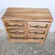 Grainetier ancien 6 tiroirs en bois massif