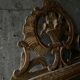 Folk art, Louis XVI style gilded mirror, 18th century