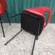 Paire de fauteuils Skaï rouge 1970