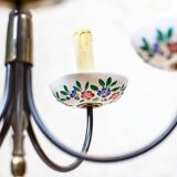 Faience Pendant Lamp, 1960s