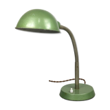 Vintage green gooseneck table lamp