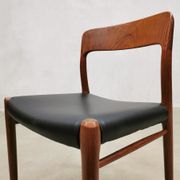 Chaises à manger design du milieu du siècle Niels Moller Møbelfabrik