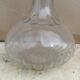 Glass wine decanter with cork