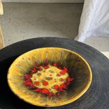 Large circular dish in West Germany style, brand JQ D35 H5.