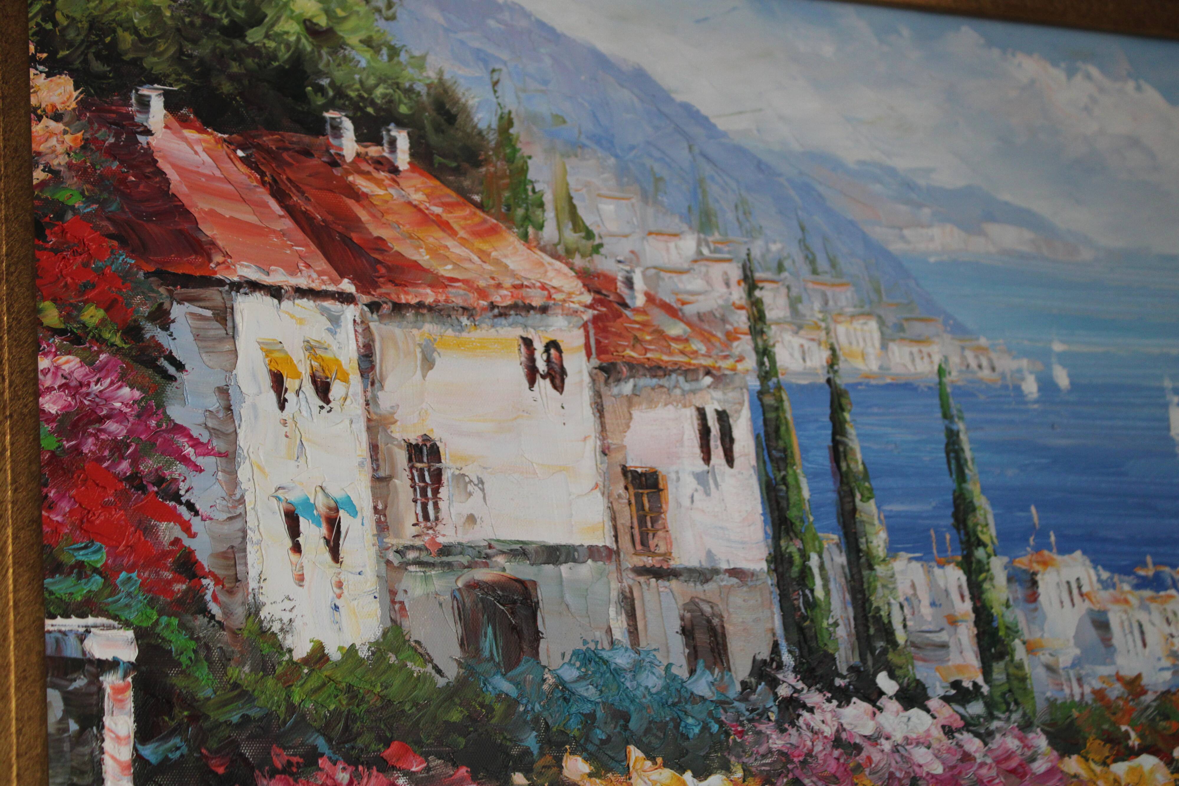 Tableau "Bord de mer en Provence"