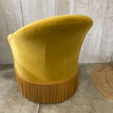 Velvet toad armchair