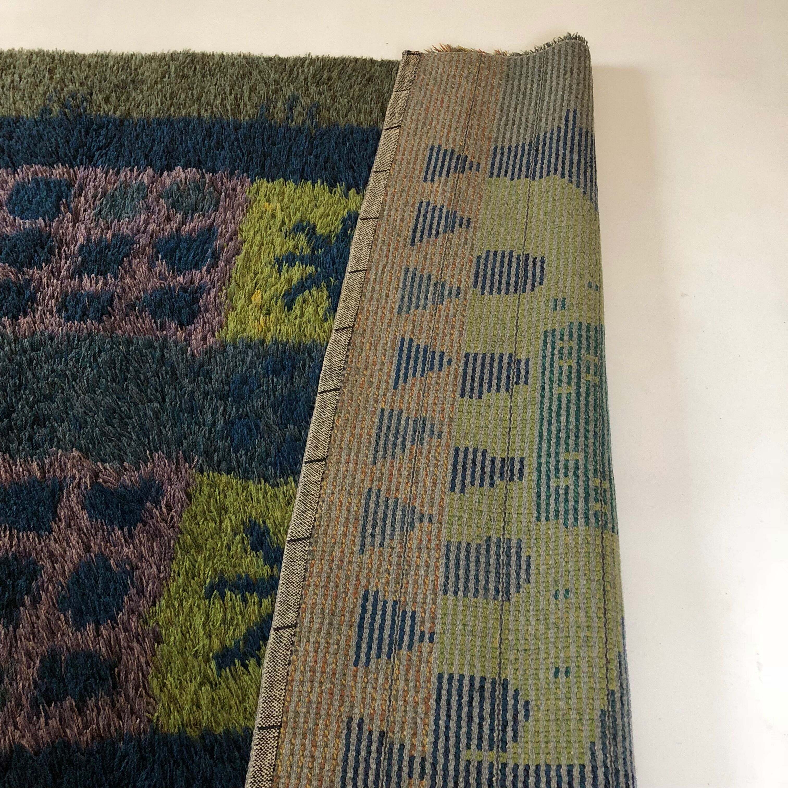 Tapis scandinave Arne Lindaas pour Sellgren AS Norvège 140x212cm