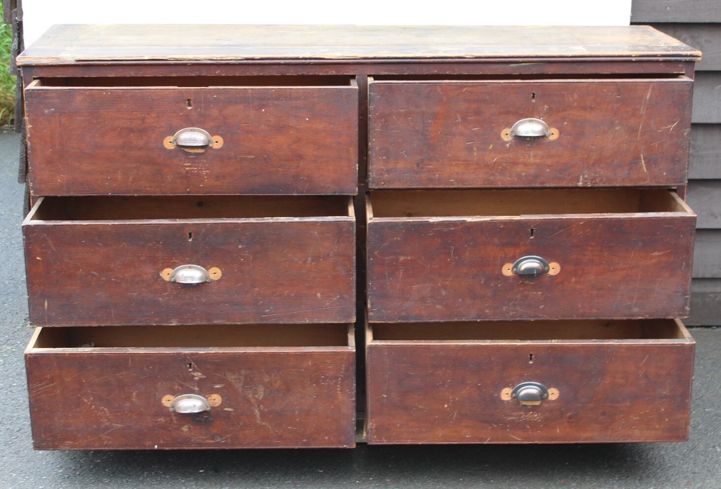 Pine haberdashery 6 x drawer chest drawers ,