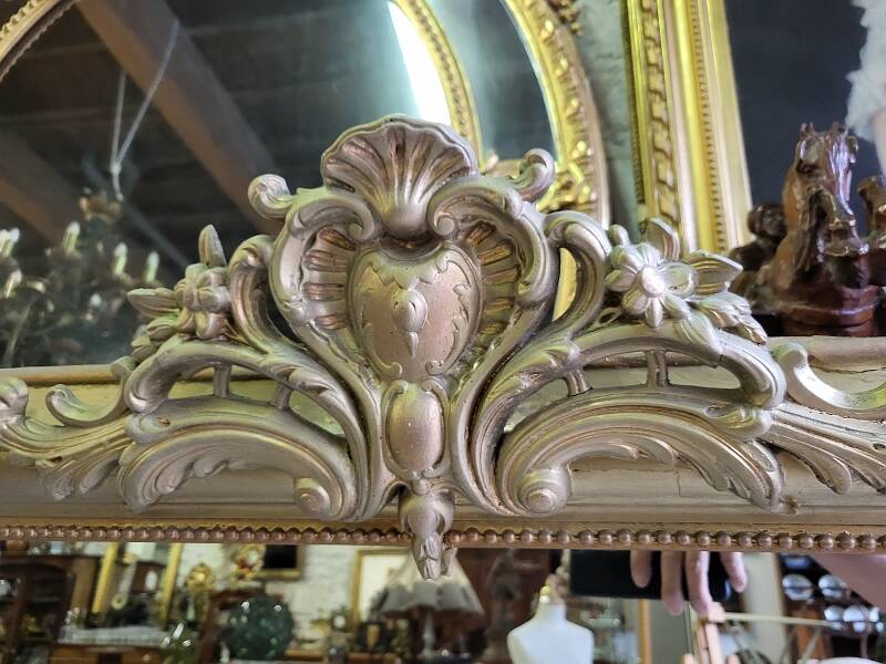 Antique louis philippe pedal mirror from the 19th century