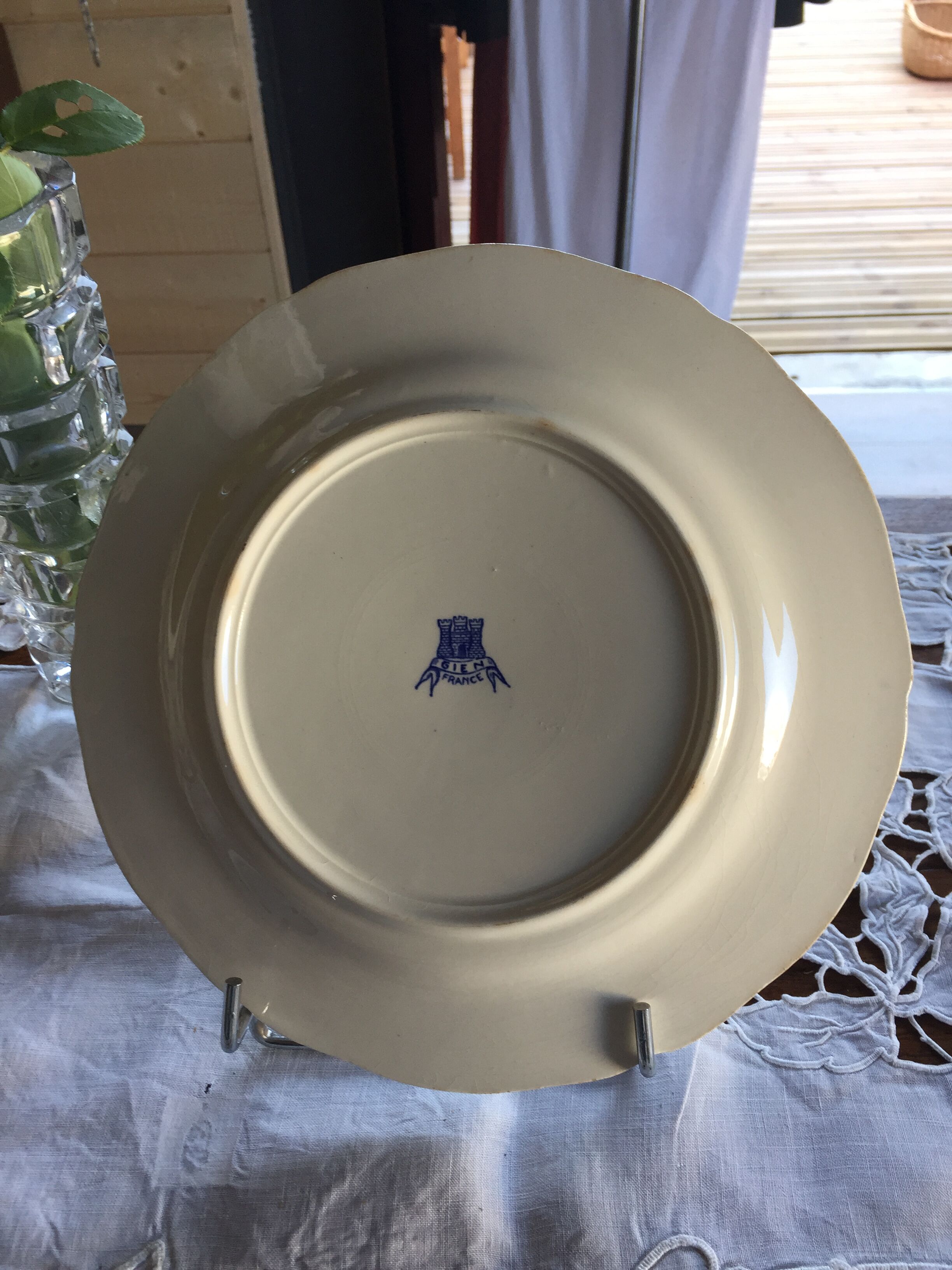 Gien porcelain plate