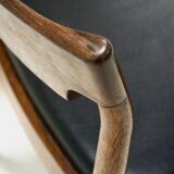 Chair in rosewood and skai 1960