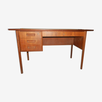 Bureau teck made in Danmark Tibergaard 1960 mid century