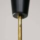 Mid-century Italian Brass and Opaline Chandelier
