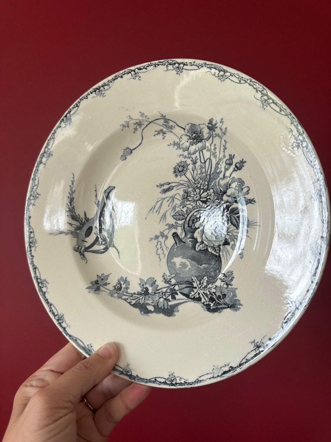 Assiettes creuses terre de fer
