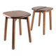 Pair of wooden stools by Pierre Gautier Delaye, France, 1960s