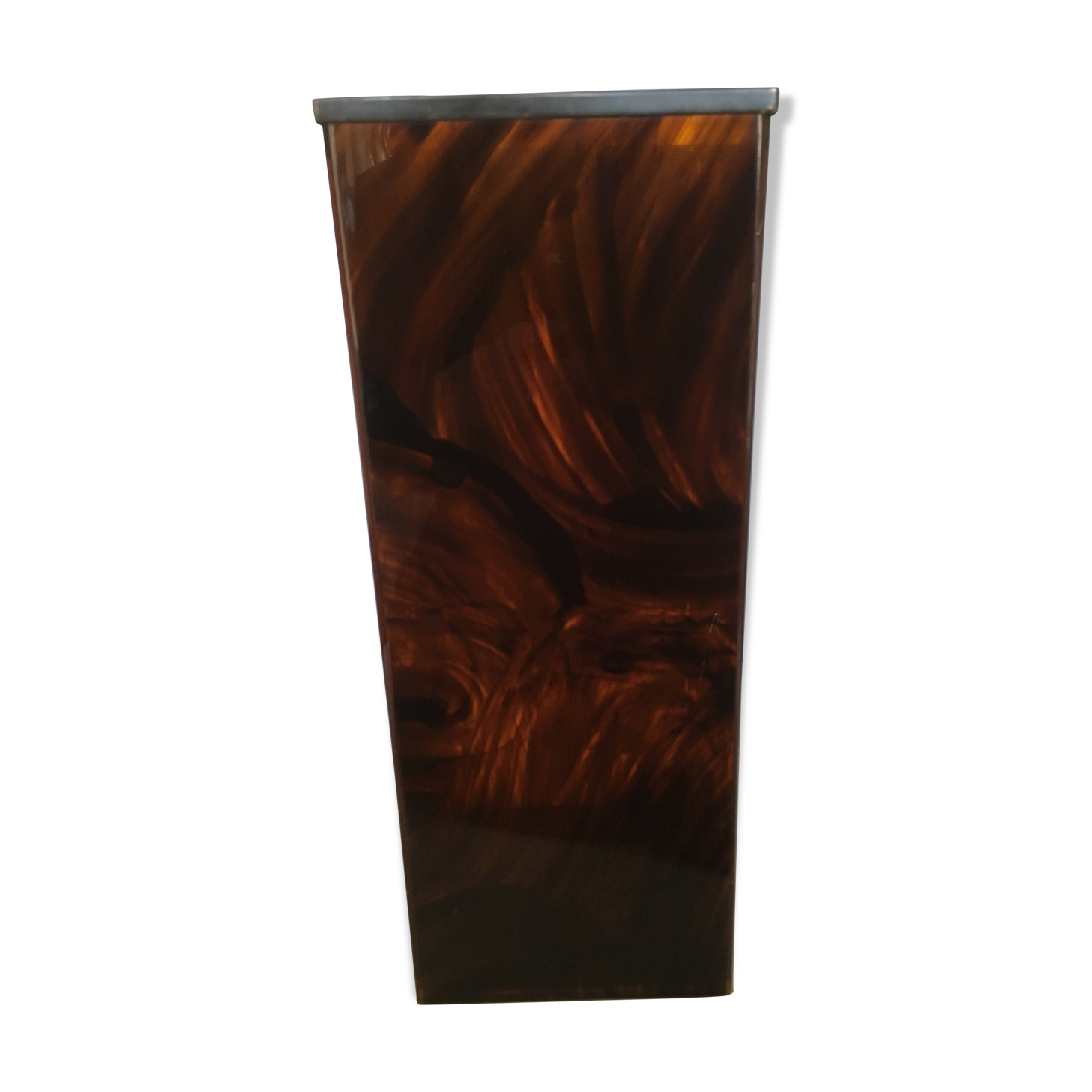 Porte parapuie de Lucite écaille Pompidou era années 70