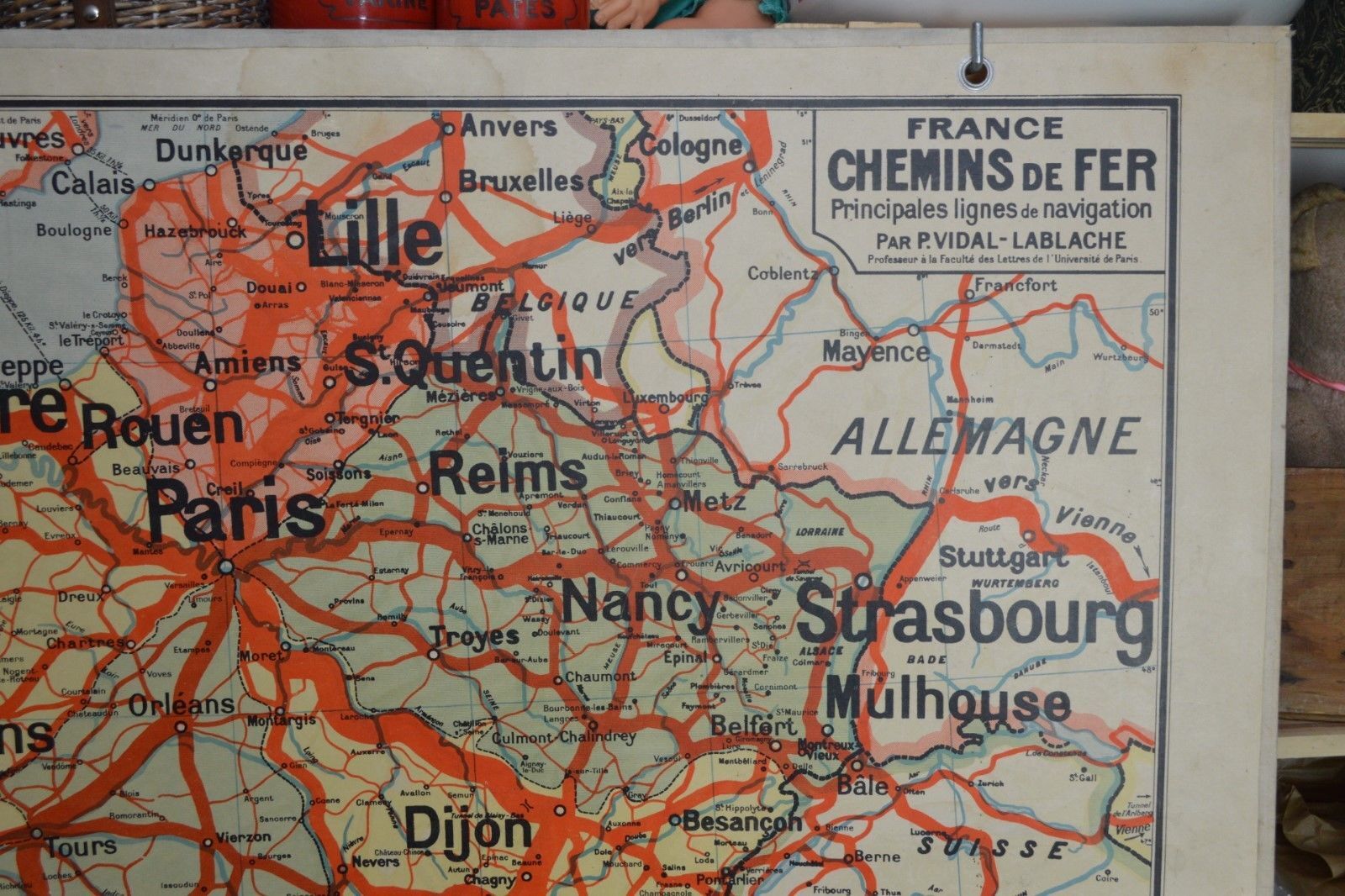 France Vidal Lablache school map
