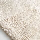 Moroccan Berber carpet Beni Ouarain unbleached uni 307x193cm